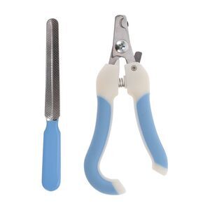 Durable Pet Nail Clippers with File for Dog for Cat Sky Blue
